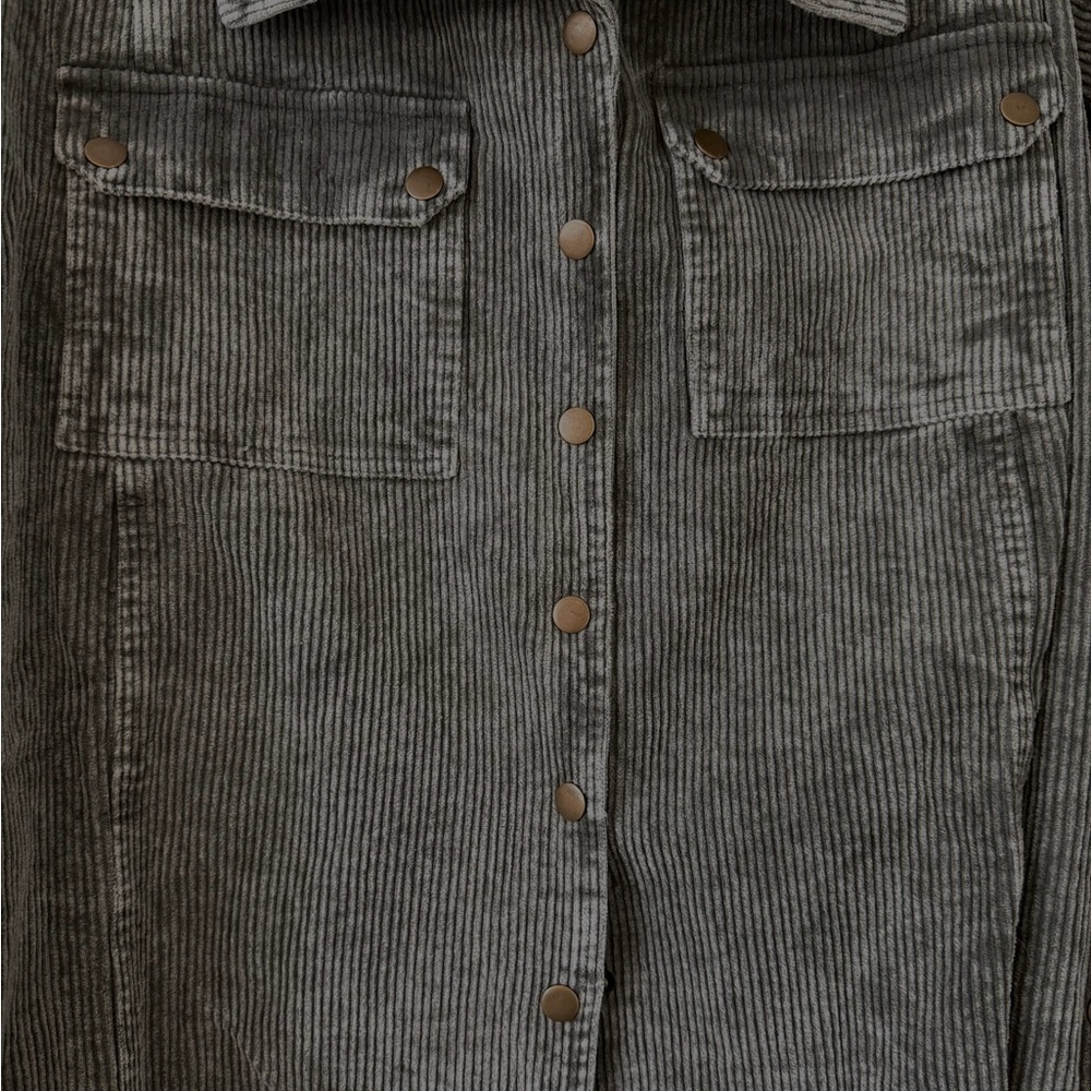 Oli & Hali Sage/ Grey Corduroy Utility Jacket - Picture 7 of 10